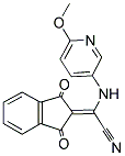 2-(1,3-DIOXOINDAN-2-YLIDENE)-2-((6-METHOXY(3-PYRIDYL))AMINO)ETHANENITRILE 结构式