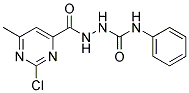 N1-PHENYL-2-[(2-CHLORO-6-METHYLPYRIMIDIN-4-YL)CARBONYL]HYDRAZINE-1-CARBOXAMIDE 结构式