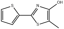 5-甲基-2-(噻吩-2-基)噻唑-4-醇 结构式