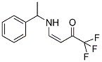 1,1,1-TRIFLUORO-4-[(1-PHENYLETHYL)AMINO]BUT-3-EN-2-ONE 结构式