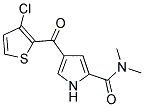 4-[(3-CHLORO-2-THIENYL)CARBONYL]-N,N-DIMETHYL-1H-PYRROLE-2-CARBOXAMIDE 结构式