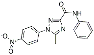 5-METHYL-1-(4-NITROPHENYL)-N-PHENYL-1H-1,2,4-TRIAZOLE-3-CARBOXAMIDE 结构式