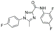 N-(2,4-DIFLUOROPHENYL)-1-(4-FLUOROPHENYL)-5-METHYL-1H-1,2,4-TRIAZOLE-3-CARBOXAMIDE 结构式