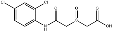 2-([2-(2,4-DICHLOROANILINO)-2-OXOETHYL]SULFINYL)ACETIC ACID 结构式