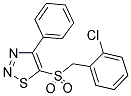 2-CHLOROBENZYL 4-PHENYL-1,2,3-THIADIAZOL-5-YL SULFONE 结构式