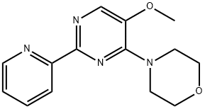 4-[5-METHOXY-2-(2-PYRIDINYL)-4-PYRIMIDINYL]MORPHOLINE 结构式