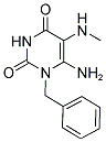 6-AMINO-1-BENZYL-5-METHYLAMINOURACIL 结构式