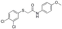 2-[(3,4-DICHLOROPHENYL)SULFANYL]-N-(4-METHOXYPHENYL)ACETAMIDE 结构式