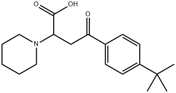 4-[4-(TERT-BUTYL)PHENYL]-4-OXO-2-PIPERIDINOBUTANOIC ACID 结构式