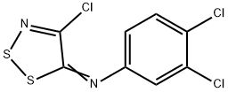 3,4-DICHLORO-N-(4-CHLORO-5H-1,2,3-DITHIAZOL-5-YLIDEN)ANILINE 结构式