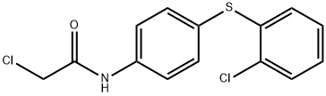 2-CHLORO-N-(4-[(2-CHLOROPHENYL)SULFANYL]PHENYL)ACETAMIDE 结构式