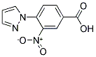 3-Nitro-4-(1H-pyrazol-1-yl)benzenecarboxylic acid 结构式