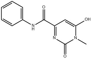 6-HYDROXY-1-METHYL-2-OXO-N-PHENYL-1,2-DIHYDRO-4-PYRIMIDINECARBOXAMIDE 结构式