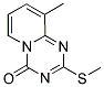 9-METHYL-2-(METHYLSULFANYL)-4H-PYRIDO[1,2-A][1,3,5]TRIAZIN-4-ONE 结构式