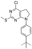 7-(4-TERT-BUTYLPHENYL)-4-CHLORO-6,7-DIHYDRO-2-(METHYLTHIO)-(5H)-PYRROLO[2,3-D]PYRIMIDINE 结构式