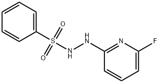 N'-(6-FLUORO-2-PYRIDINYL)BENZENESULFONOHYDRAZIDE 结构式