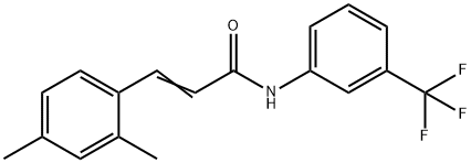 3-(2,4-DIMETHYLPHENYL)-N-[3-(TRIFLUOROMETHYL)PHENYL]ACRYLAMIDE 结构式