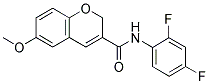 N-(2,4-DIFLUOROPHENYL)-6-METHOXY-2H-CHROMENE-3-CARBOXAMIDE 结构式