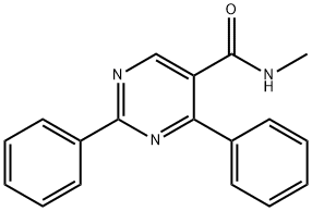 N-METHYL-2,4-DIPHENYL-5-PYRIMIDINECARBOXAMIDE 结构式