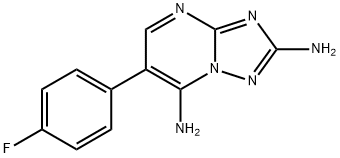 2-Amino-6-(4-fluorophenyl)[1,2,4]triazolo[1,5-a]pyrimidin-7-ylamine 结构式