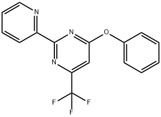 4-PHENOXY-2-(2-PYRIDINYL)-6-(TRIFLUOROMETHYL)PYRIMIDINE 结构式