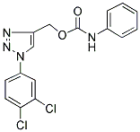 [1-(3,4-DICHLOROPHENYL)-1H-1,2,3-TRIAZOL-4-YL]METHYL N-PHENYLCARBAMATE 结构式