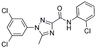 N-(2-CHLOROPHENYL)-1-(3,5-DICHLOROPHENYL)-5-METHYL-1H-1,2,4-TRIAZOLE-3-CARBOXAMIDE 结构式