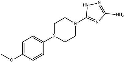 5-[4-(4-METHOXYPHENYL)PIPERAZINO]-1H-1,2,4-TRIAZOL-3-AMINE 结构式