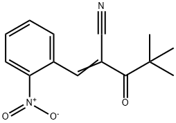 2-(2,2-DIMETHYLPROPANOYL)-3-(2-NITROPHENYL)PROP-2-ENENITRILE 结构式