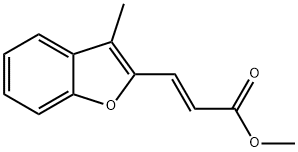 METHYL 3-(3-METHYL-1-BENZOFURAN-2-YL)ACRYLATE 结构式