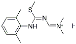 N-(([(2,6-DIMETHYLANILINO)(METHYLSULFANYL)METHYLENE]AMINO)METHYLENE)-N-METHYLMETHANAMINIUM IODIDE 结构式