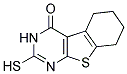 2-MERCAPTO-5,6,7,8-TETRAHYDRO-3H-BENZO[4,5]THIENO[2,3-D]PYRIMIDIN-4-ONE 结构式