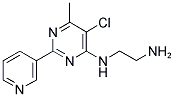 N1-(5-CHLORO-6-METHYL-2-PYRIDIN-3-YL-PYRIMIDIN-4-YL)-ETHANE-1,2-DIAMINE 结构式