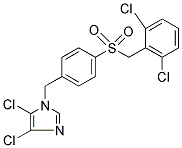 4,5-DICHLORO-1-(4-[(2,6-DICHLOROBENZYL)SULFONYL]BENZYL)-1H-IMIDAZOLE 结构式