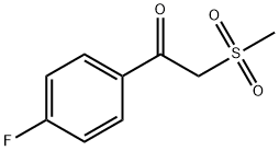 1-(4-FLUOROPHENYL)-2-(METHYLSULFONYL)-1-ETHANONE 结构式