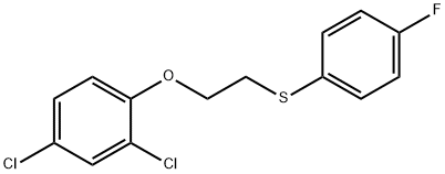 2,4-DICHLORO-1-(2-[(4-FLUOROPHENYL)SULFANYL]ETHOXY)BENZENE 结构式