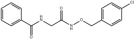 N-(2-([(4-CHLOROBENZYL)OXY]AMINO)-2-OXOETHYL)BENZENECARBOXAMIDE 结构式