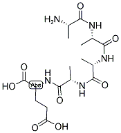 H-ALA-ALA-ALA-ALA-D-GLU-OH 结构式