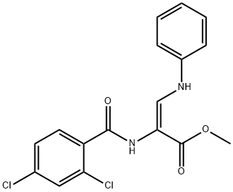 METHYL 3-ANILINO-2-[(2,4-DICHLOROBENZOYL)AMINO]ACRYLATE