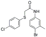 N-(4-Bromo-3-methylphenyl)-2-[(4-chlorophenyl)sulfanyl]acetamide 结构式