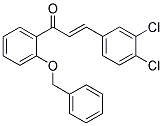 1-[2-(BENZYLOXY)PHENYL]-3-(3,4-DICHLOROPHENYL)PROP-2-EN-1-ONE 结构式