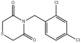 4-(2,4-DICHLOROBENZYL)-3,5-THIOMORPHOLINEDIONE 结构式