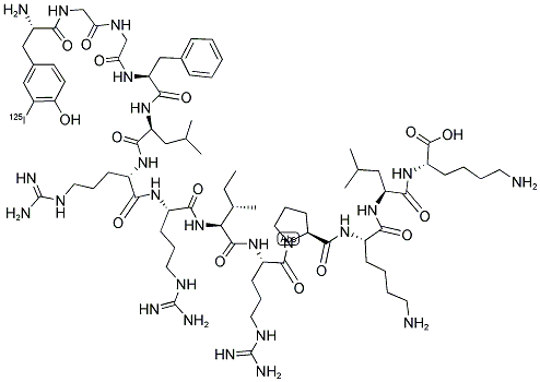 ([125I]-TYR)-DYNORPHIN A (1-13) 结构式