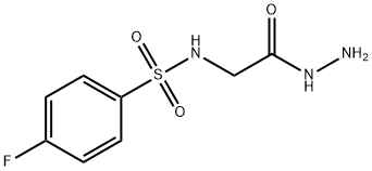 4-FLUORO-N-(2-HYDRAZINO-2-OXOETHYL)BENZENESULFONAMIDE 结构式