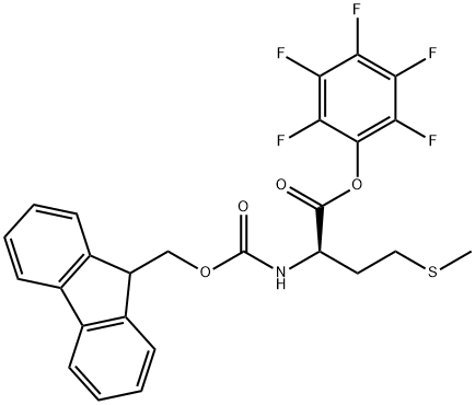 N-[芴甲氧羰基]-D-蛋氨酸五氟苯基酯 结构式