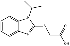 [(1-ISOPROPYL-1H-BENZIMIDAZOL-2-YL)THIO]ACETIC ACID 结构式