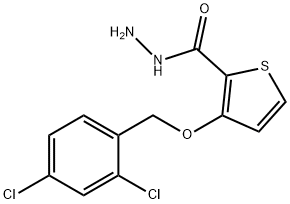 3-[(2,4-DICHLOROBENZYL)OXY]-2-THIOPHENECARBOHYDRAZIDE 结构式