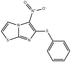 5-硝基-6-(苯硫基)咪唑并[2,1-B]噻唑 结构式