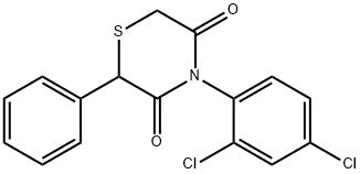 4-(2,4-DICHLOROPHENYL)-2-PHENYL-3,5-THIOMORPHOLINEDIONE 结构式