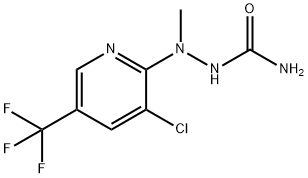 2-[3-CHLORO-5-(TRIFLUOROMETHYL)-2-PYRIDINYL]-2-METHYL-1-HYDRAZINECARBOXAMIDE 结构式